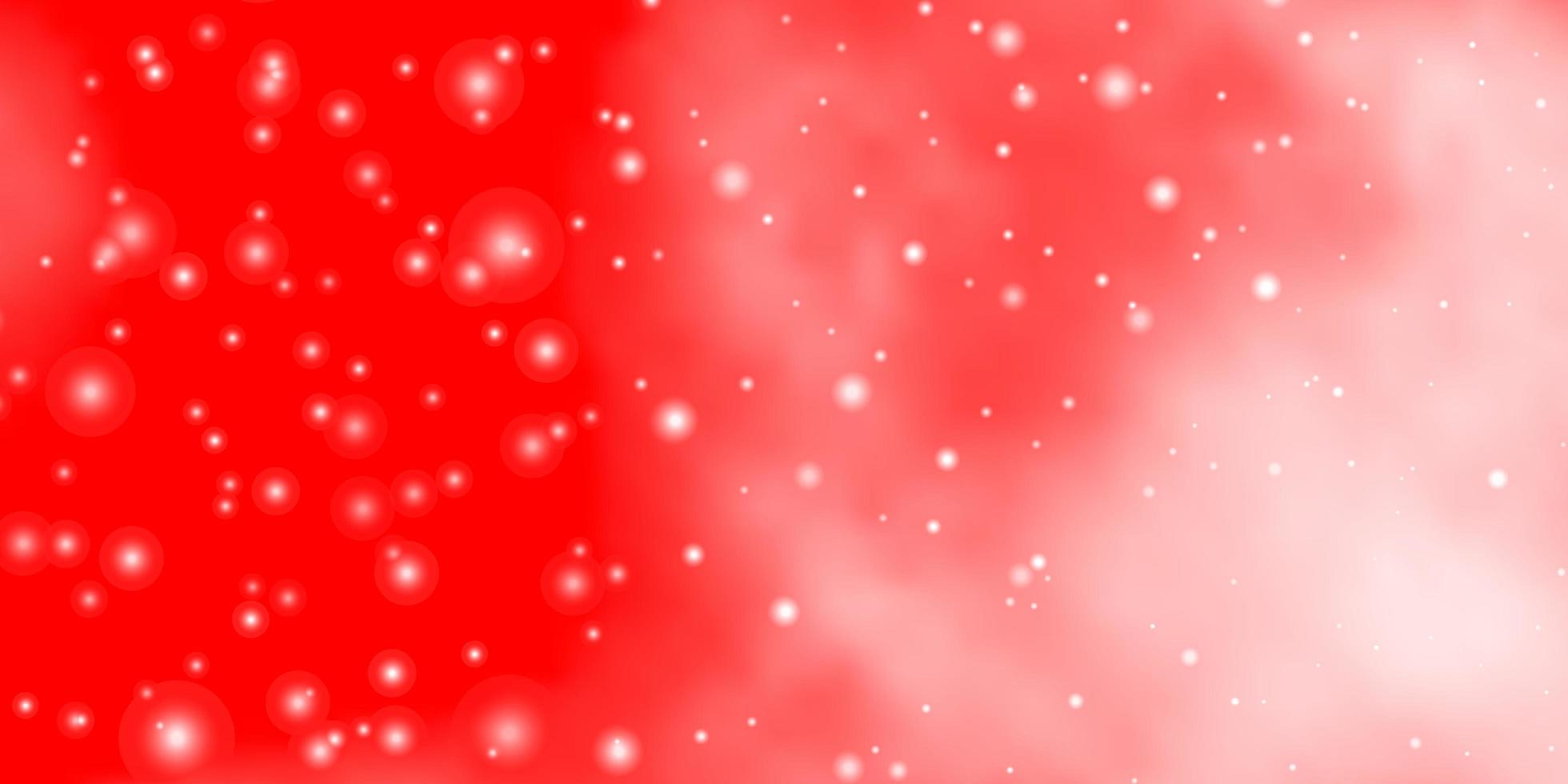 Light Red vector pattern with abstract stars.