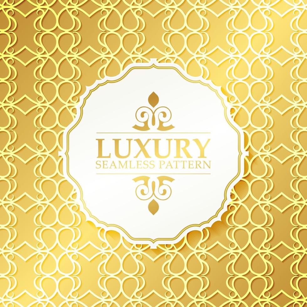 Luxury ornament pattern design background vector