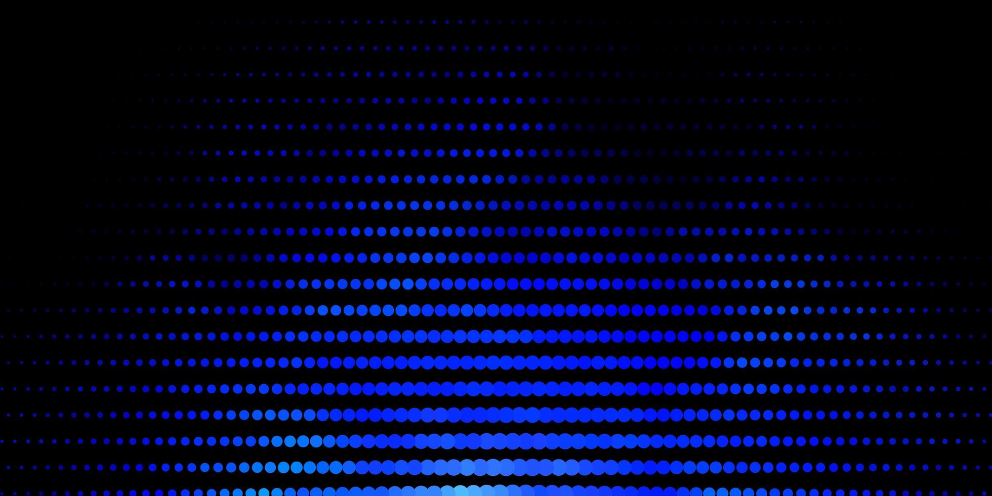 textura de vector azul oscuro con círculos.