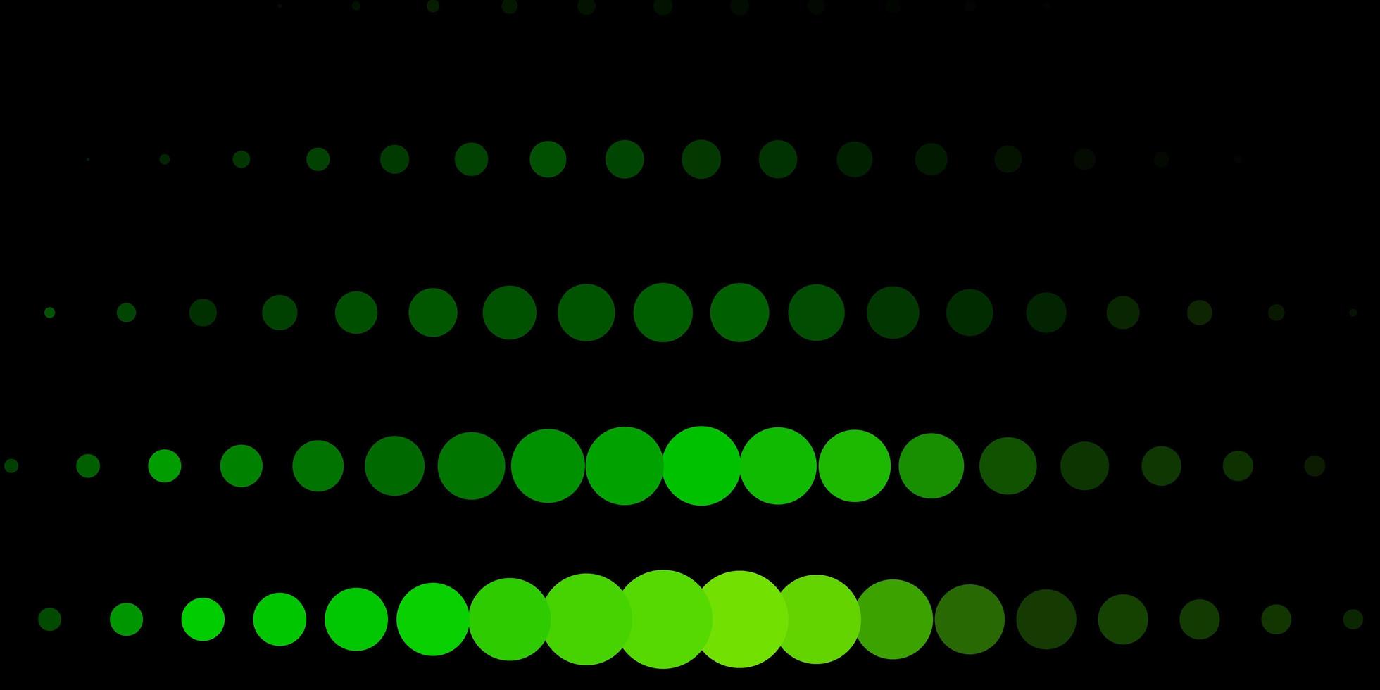 plantilla de vector verde oscuro con círculos.