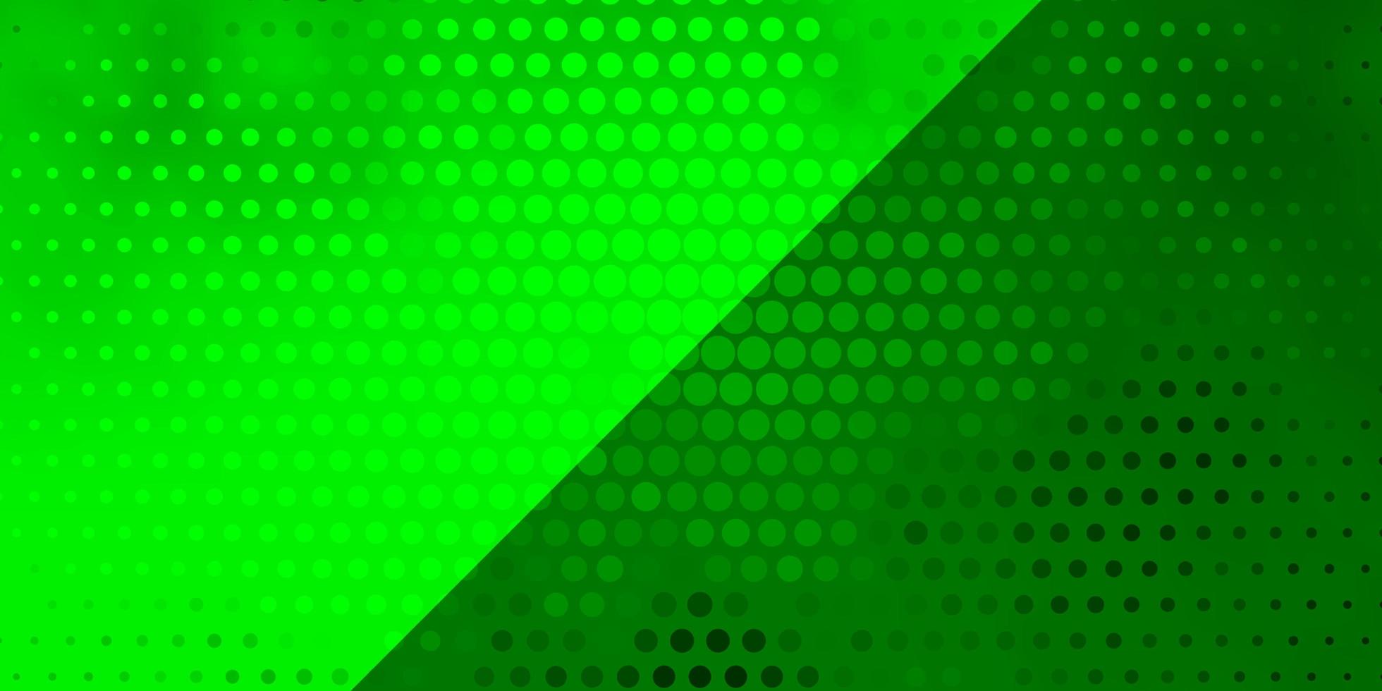 Light Green vector pattern with circles.