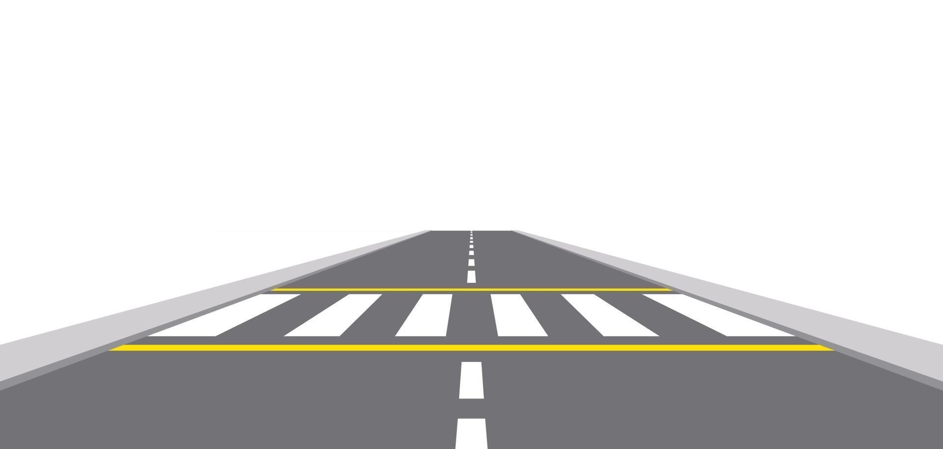 Illustration of zebra cross vector