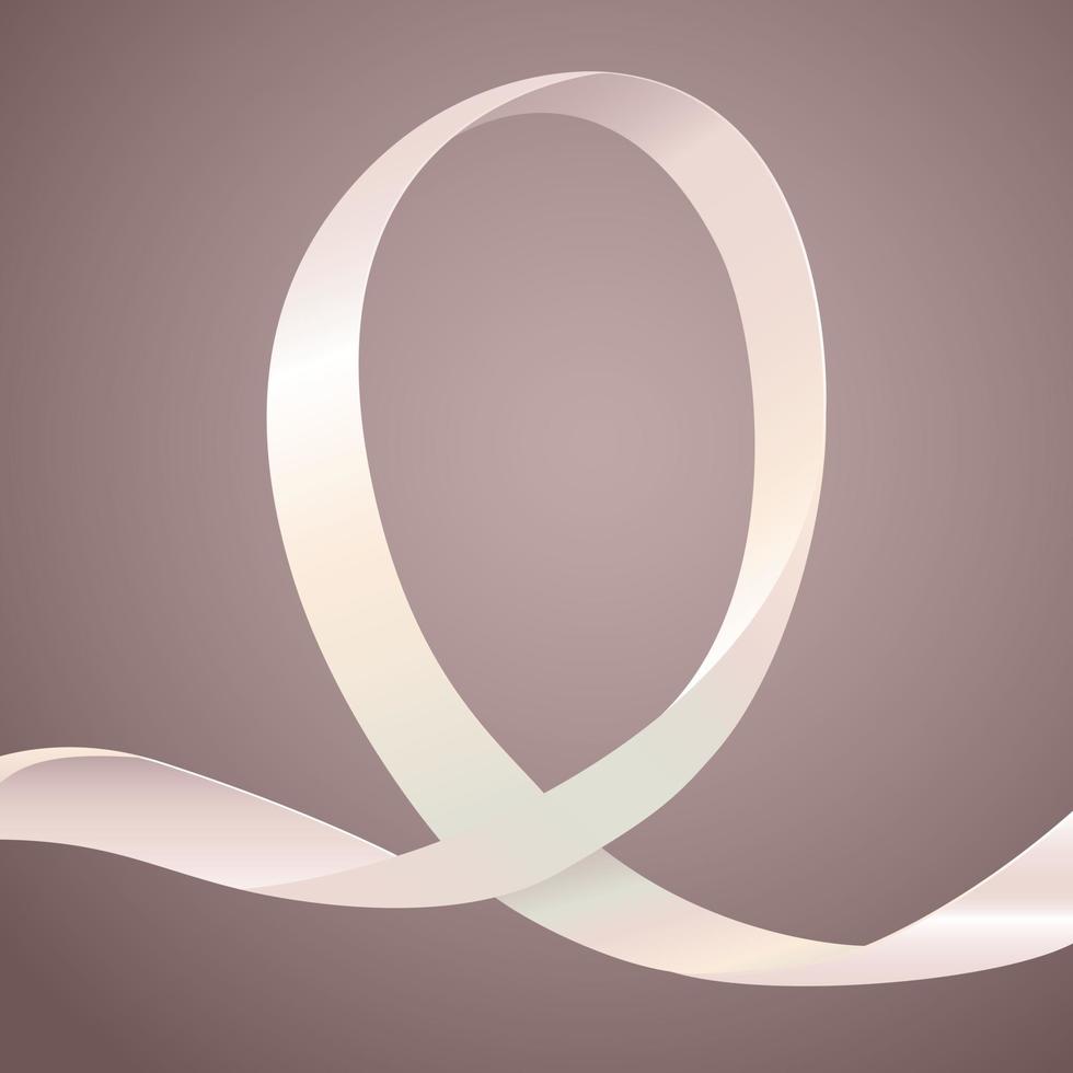 Lung Cancer Awareness Ribbon vector