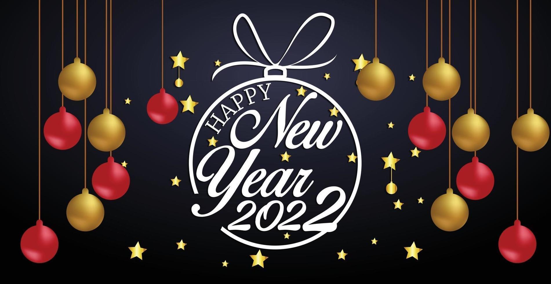 180 Days Before Christmas 2022 Happy New Year 2022 Lettering . Holiday Vector Illustration. 2960180 Vector  Art At Vecteezy