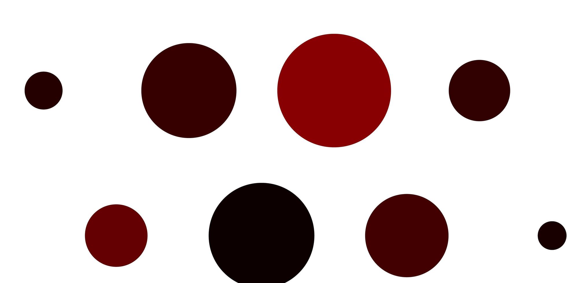 Light Red vector pattern with circles.