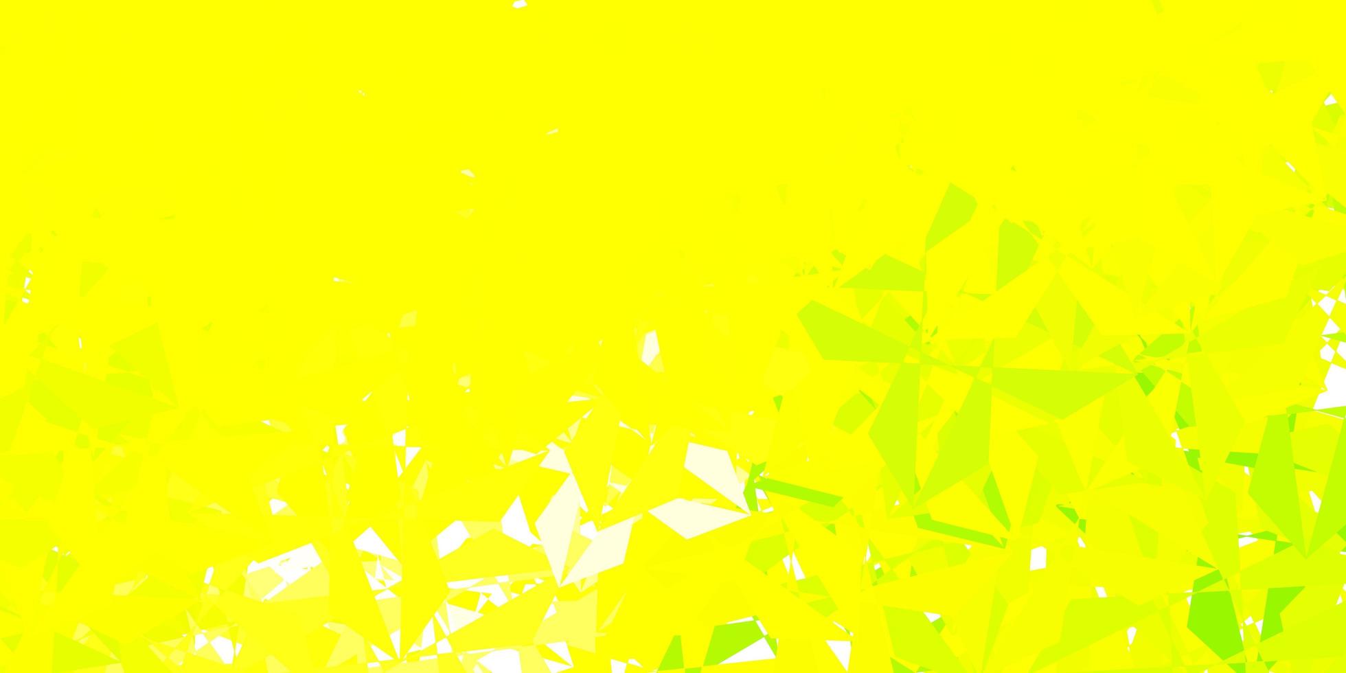 Light green, yellow vector gradient polygon layout.