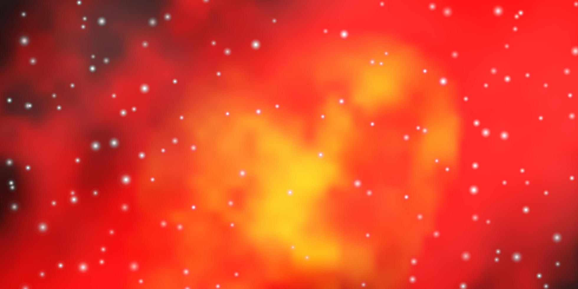 Dark Red vector texture with beautiful stars.