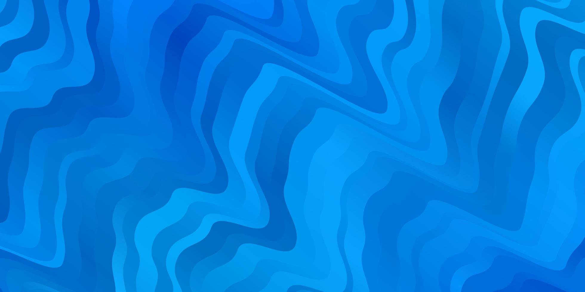 Fondo de vector azul claro con curvas.