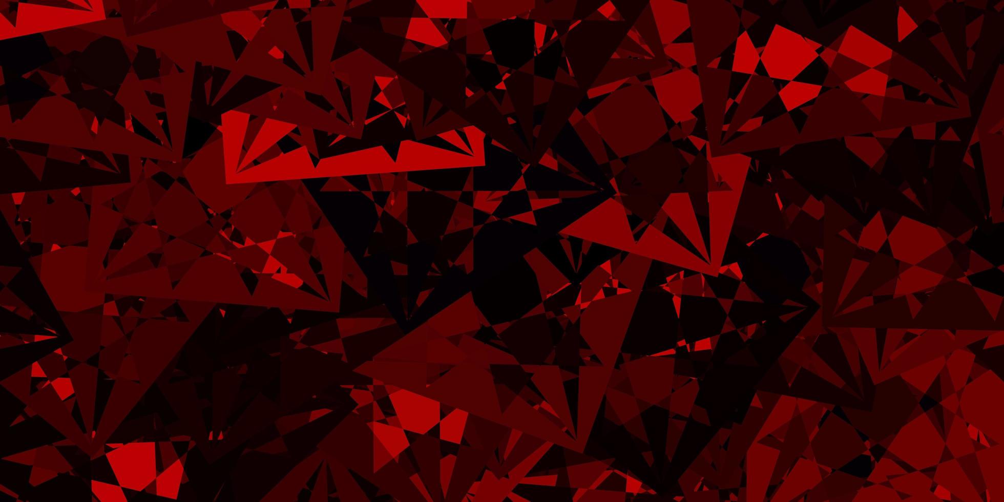Light Red vector background with triangles.
