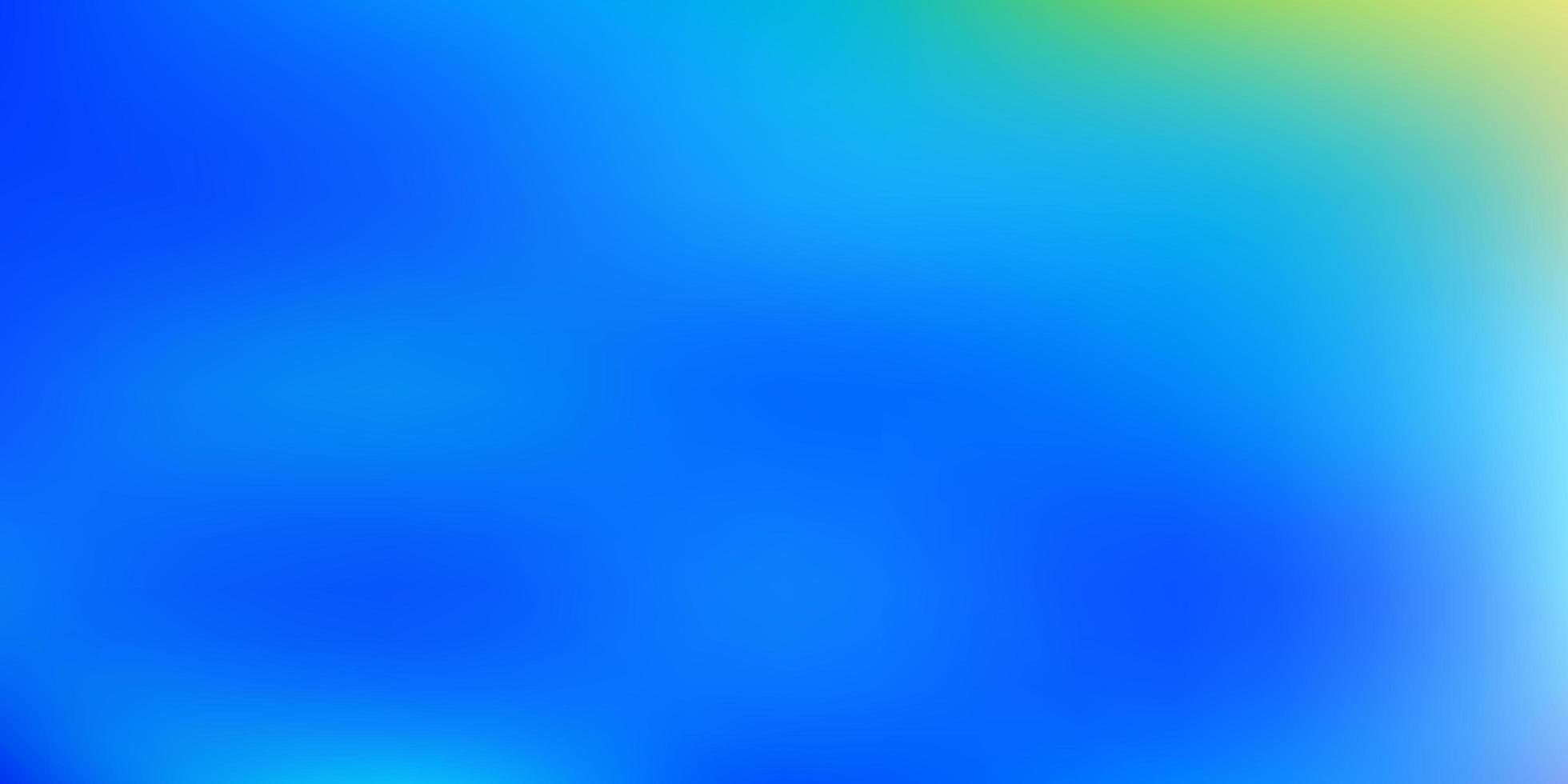 Light blue, yellow vector gradient blur background.