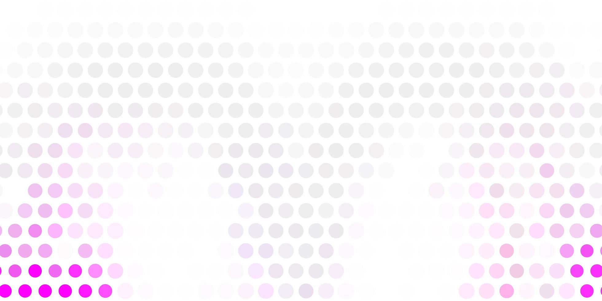 Light purple, pink vector background with bubbles.
