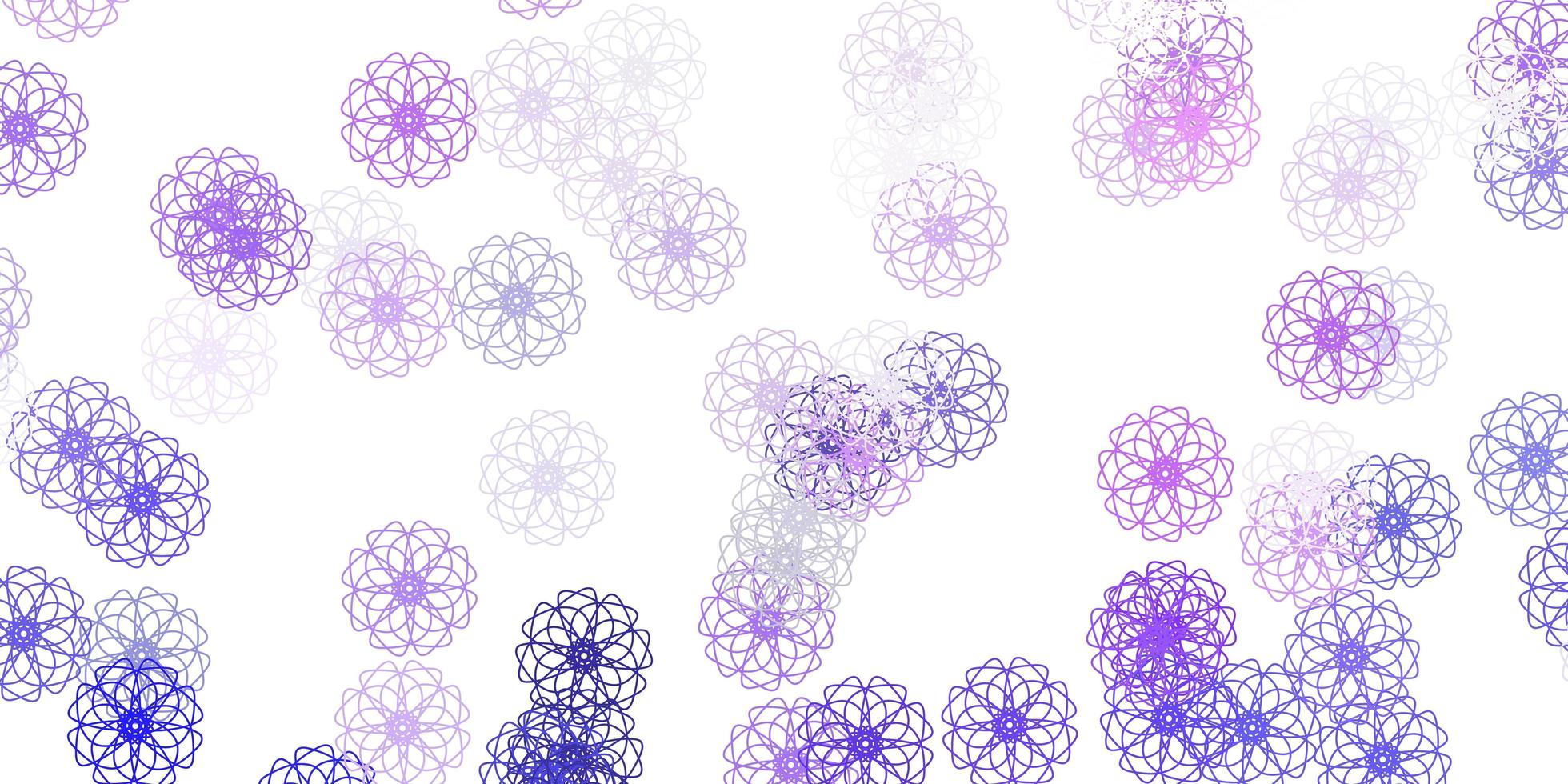 Light purple vector natural layout with flowers.