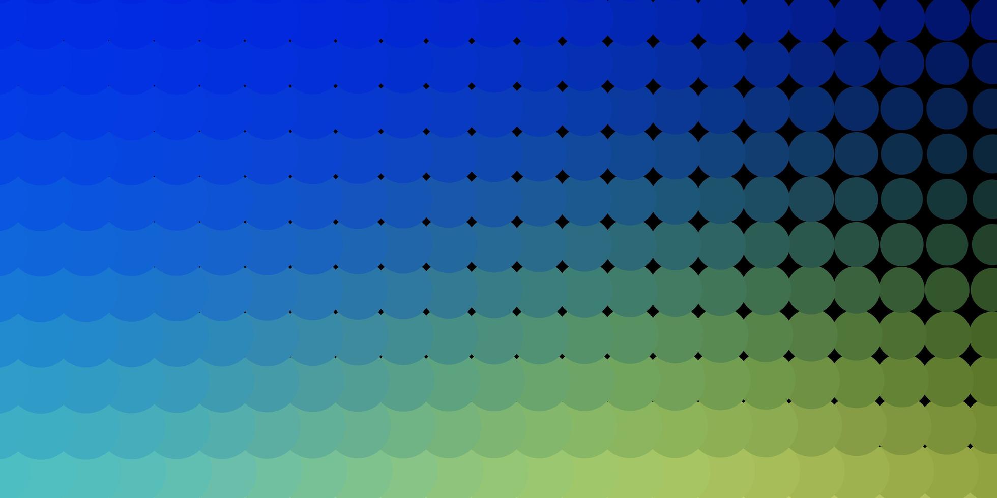 Light Blue, Green vector background with circles.