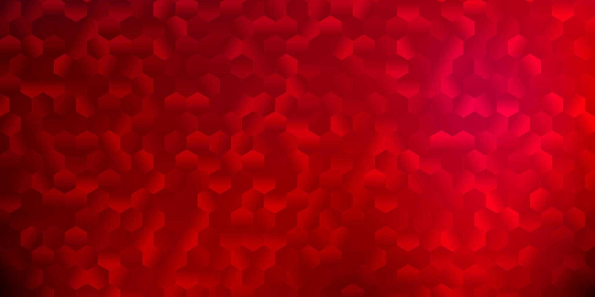 Light pink vector template in a hexagonal style.