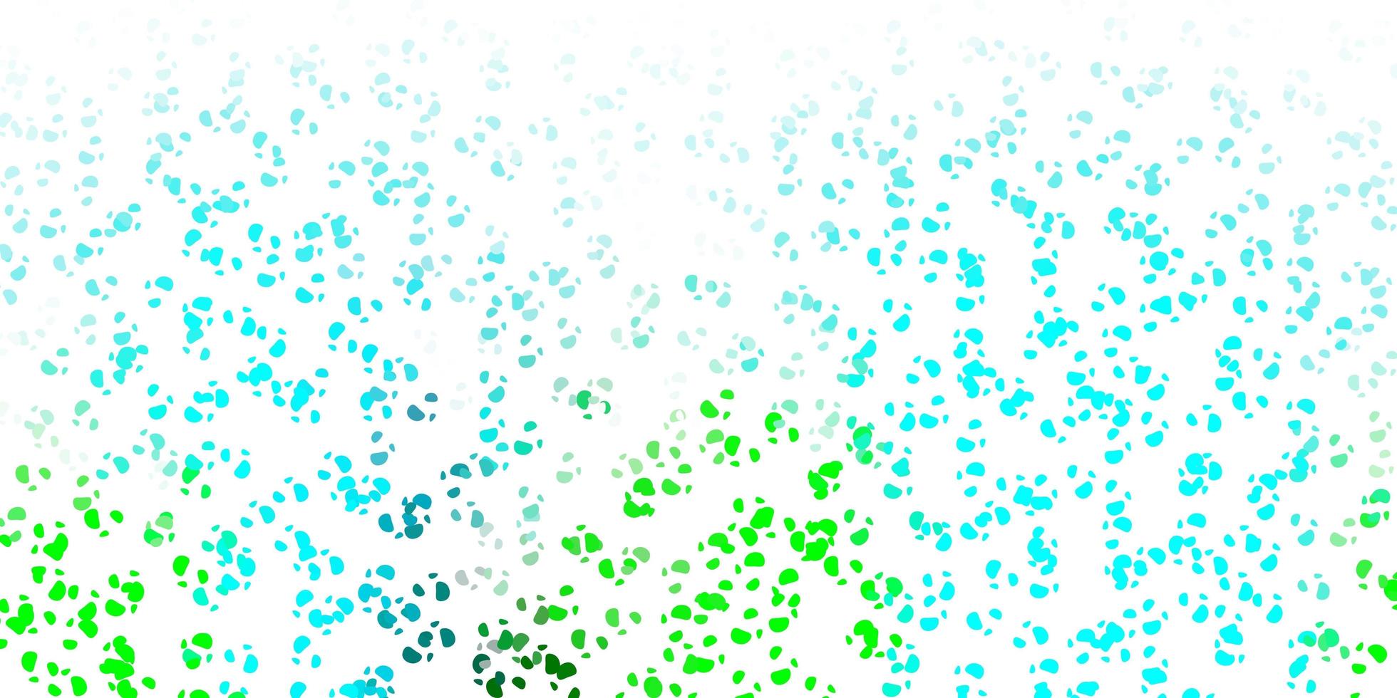 Light blue, green vector pattern with abstract shapes.