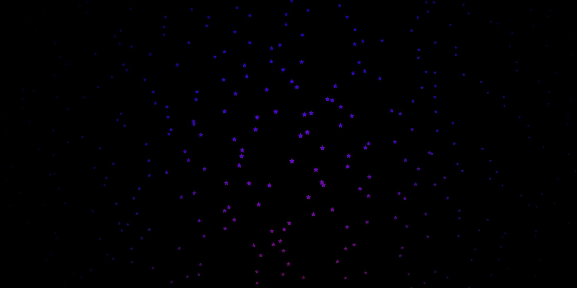 Dark Blue, Red vector background with colorful stars.