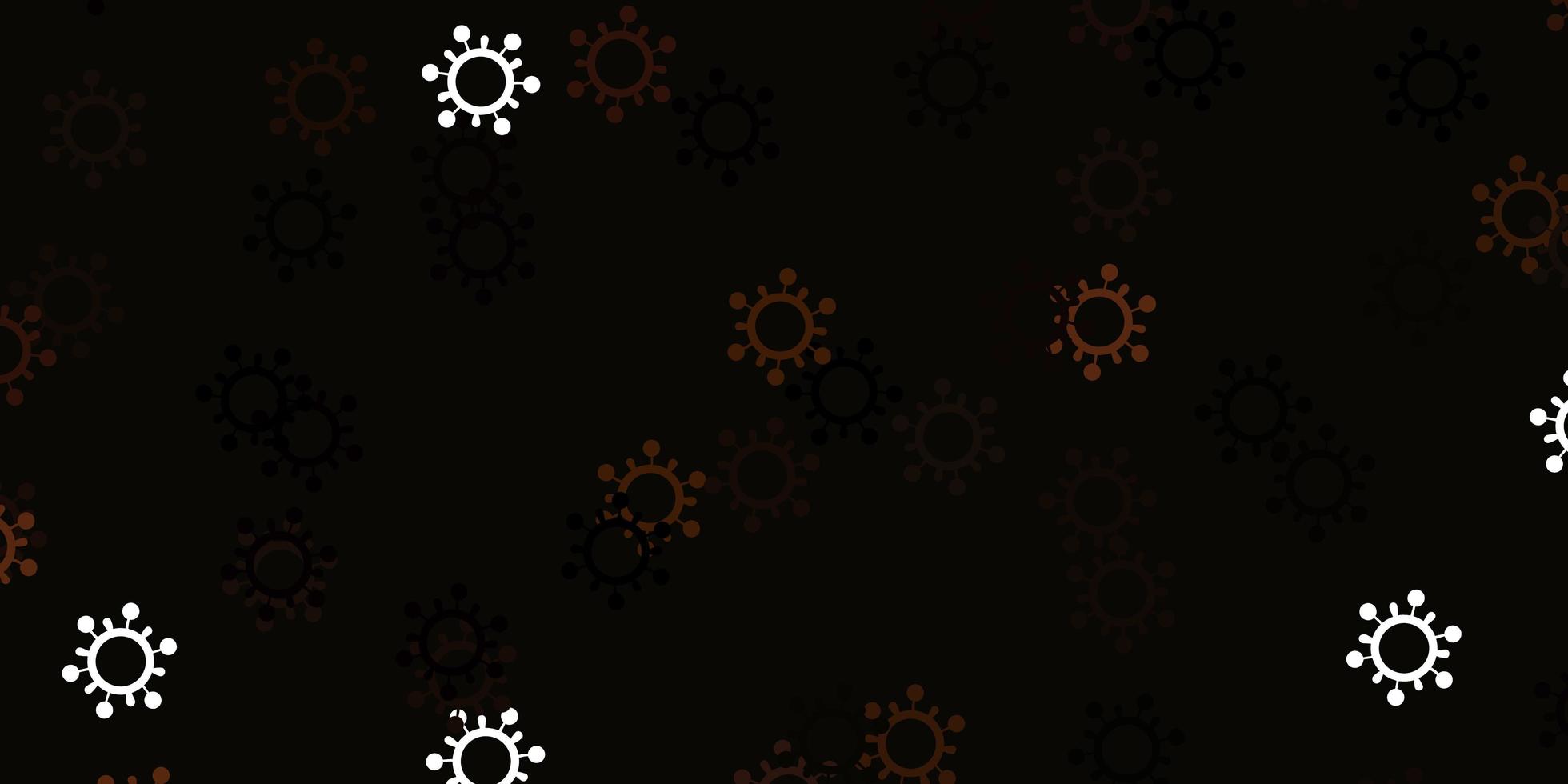 Light brown vector template with flu signs.