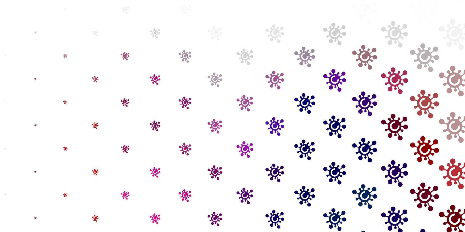 Light Blue, Red vector texture with disease symbols.