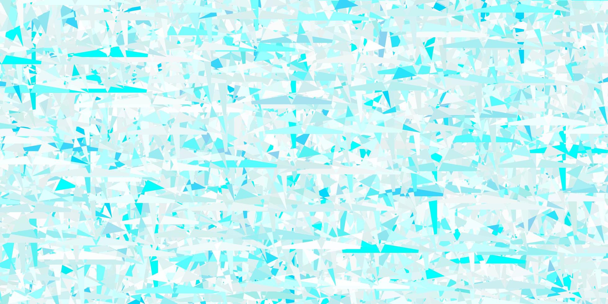 Light BLUE vector template with crystals, triangles.