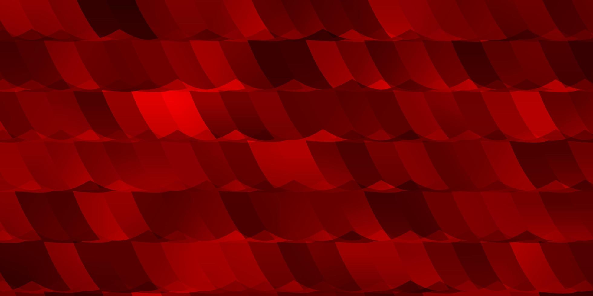 Telón de fondo de vector rojo claro con hexágonos.