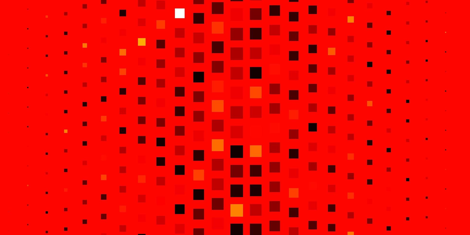 textura de vector rojo, amarillo claro en estilo rectangular.