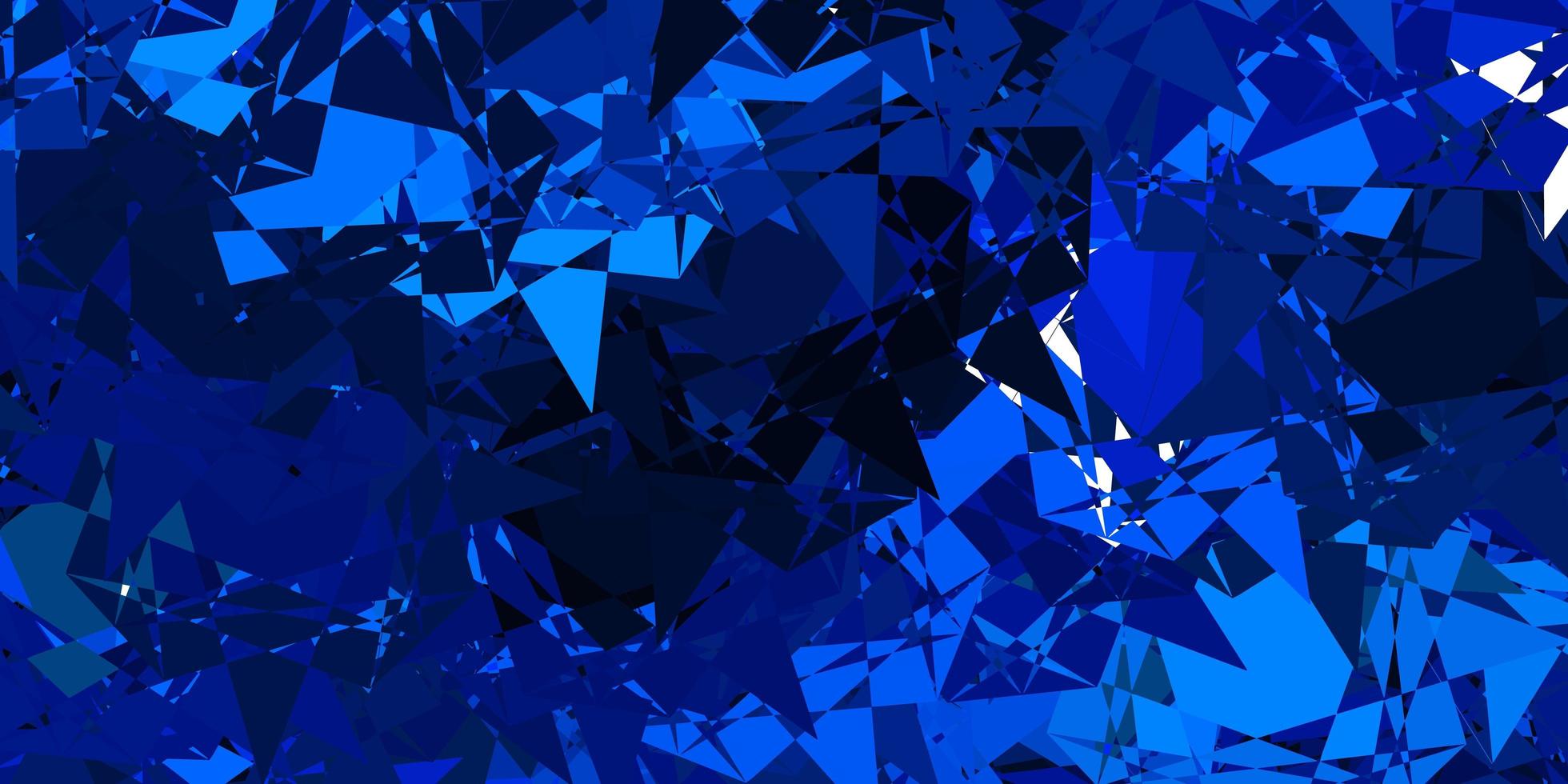 Light BLUE vector background with triangles.