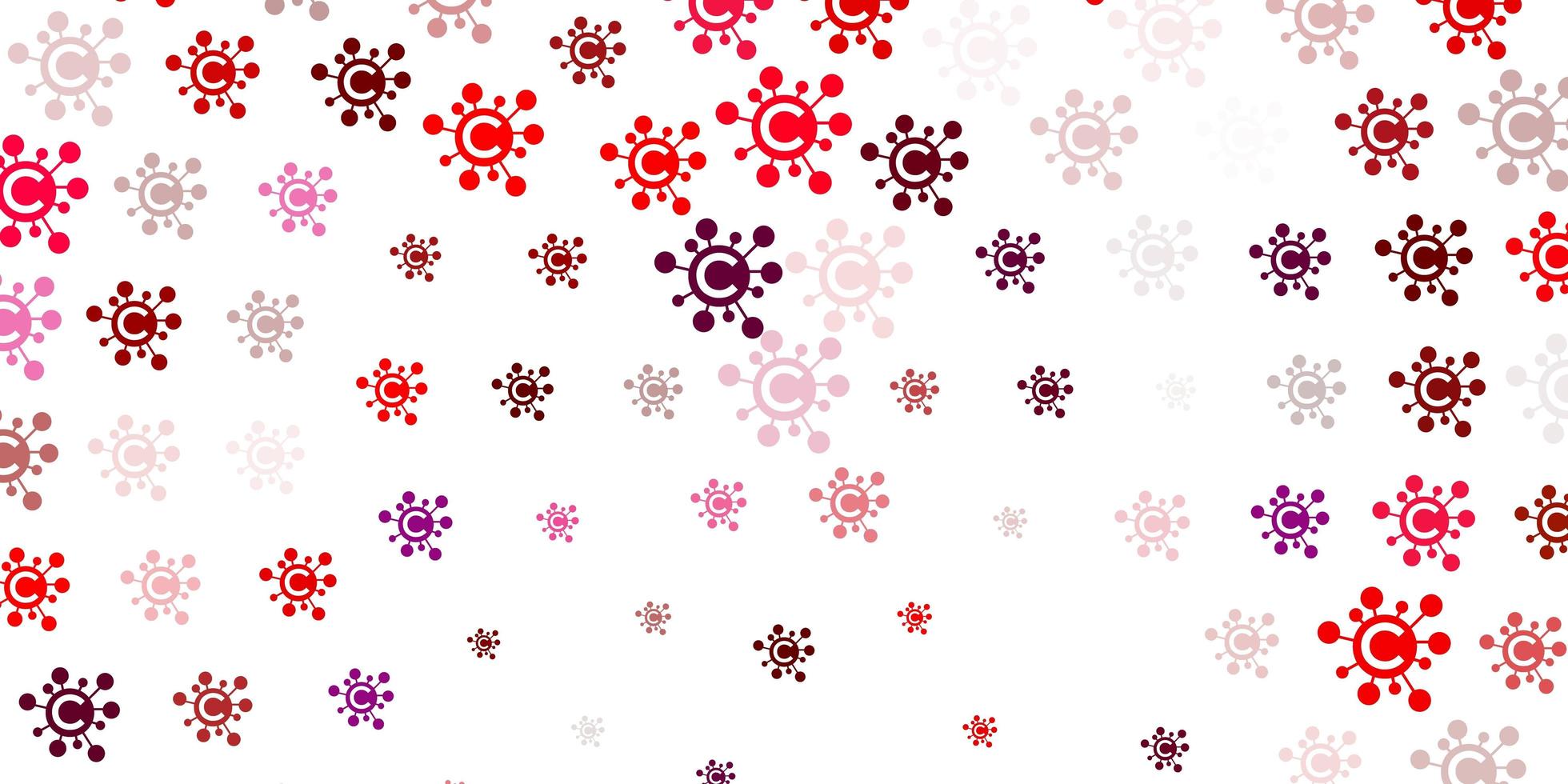 Light Pink, Red vector template with flu signs.