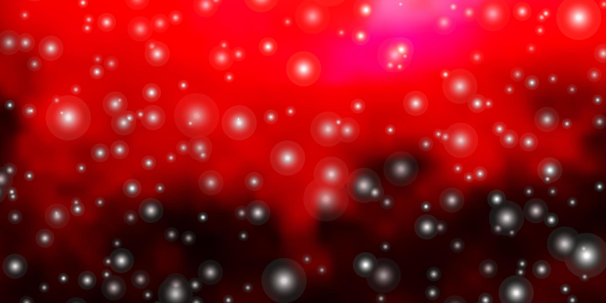 Light Pink, Red vector layout with bright stars.