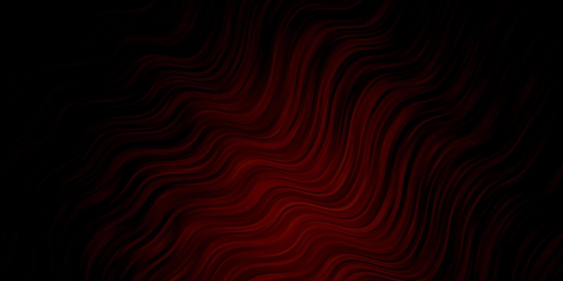 Dark Red vector pattern with curves.