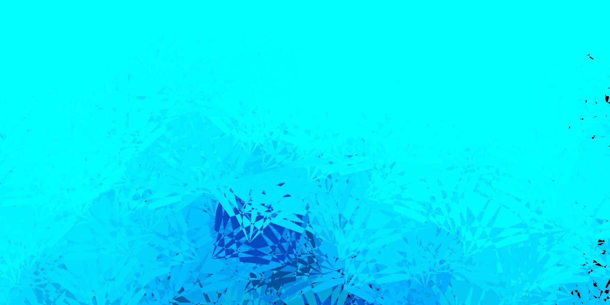 Dark BLUE vector background with triangles.
