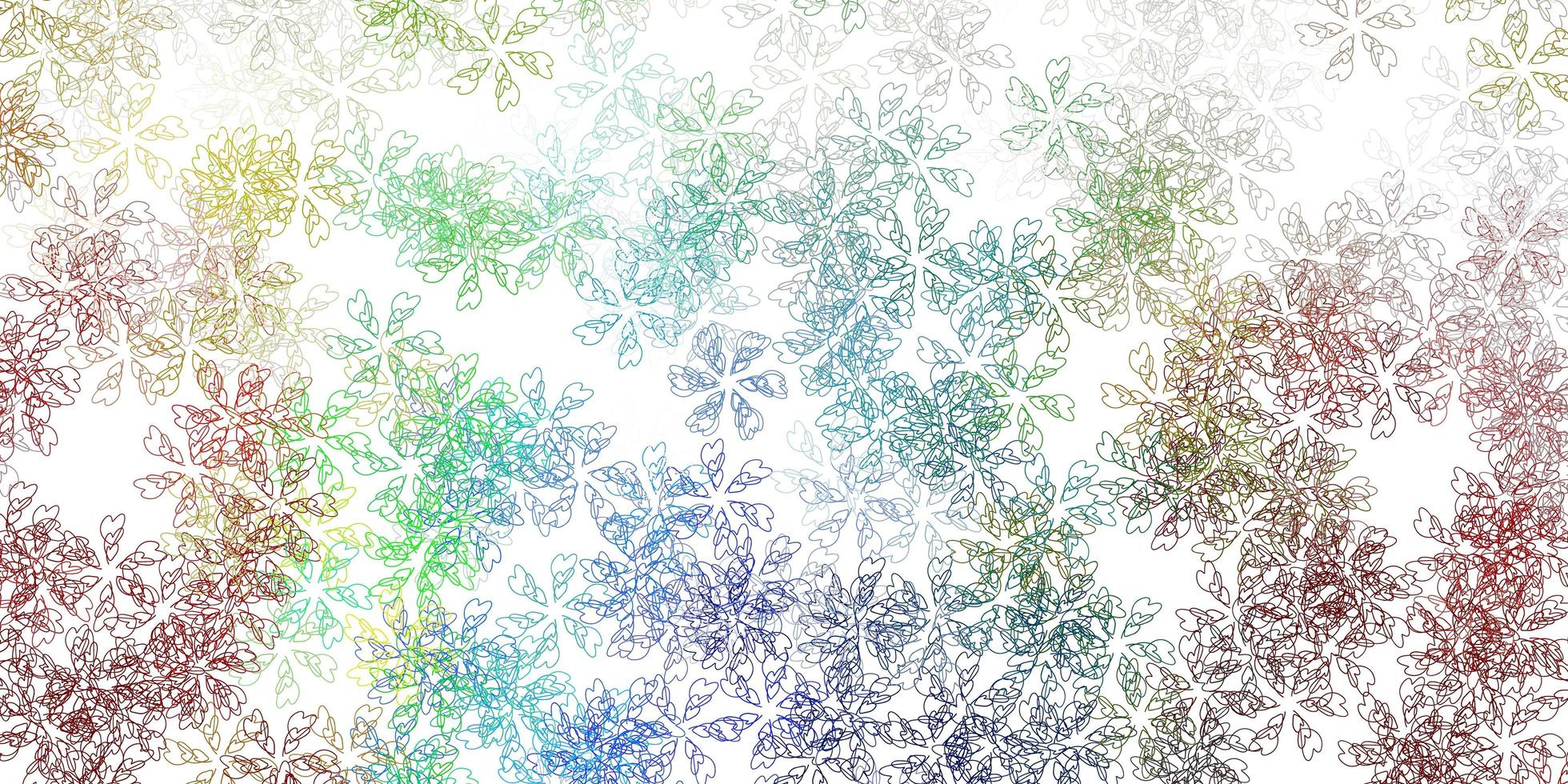 Light multicolor vector abstract layout with leaves.