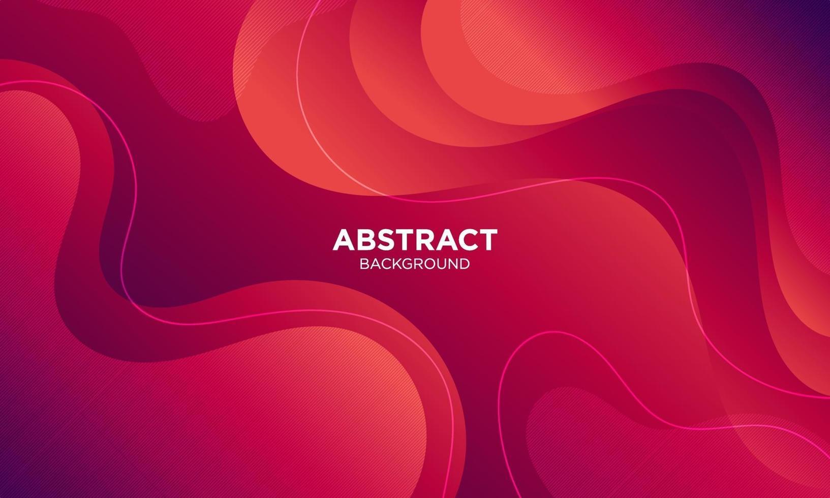 Abstract Red Fluid Wave Background vector