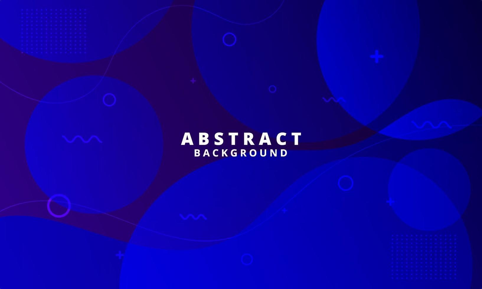 Abstract Blue Fluid Wave Background vector