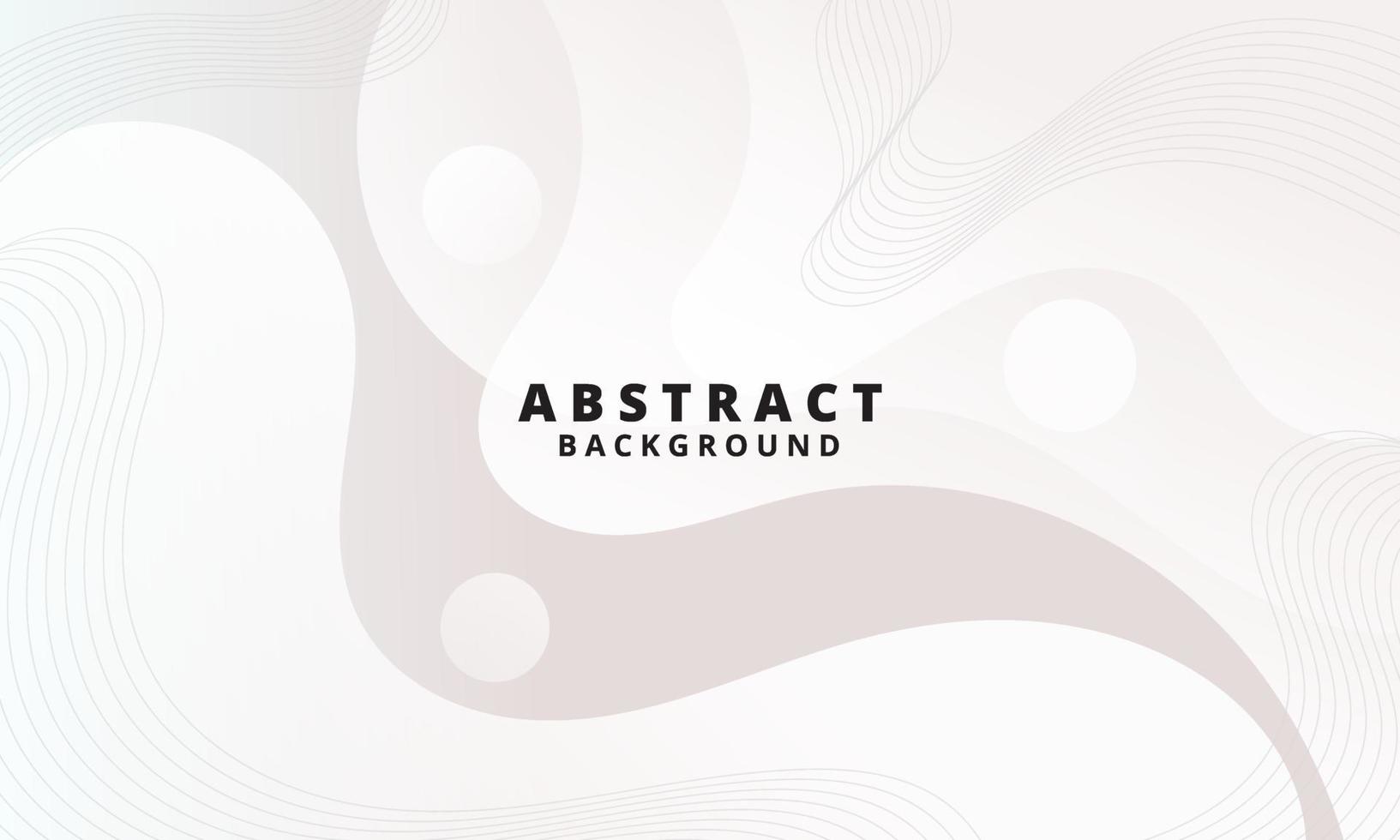 Abstract White Fluid Wave Background vector