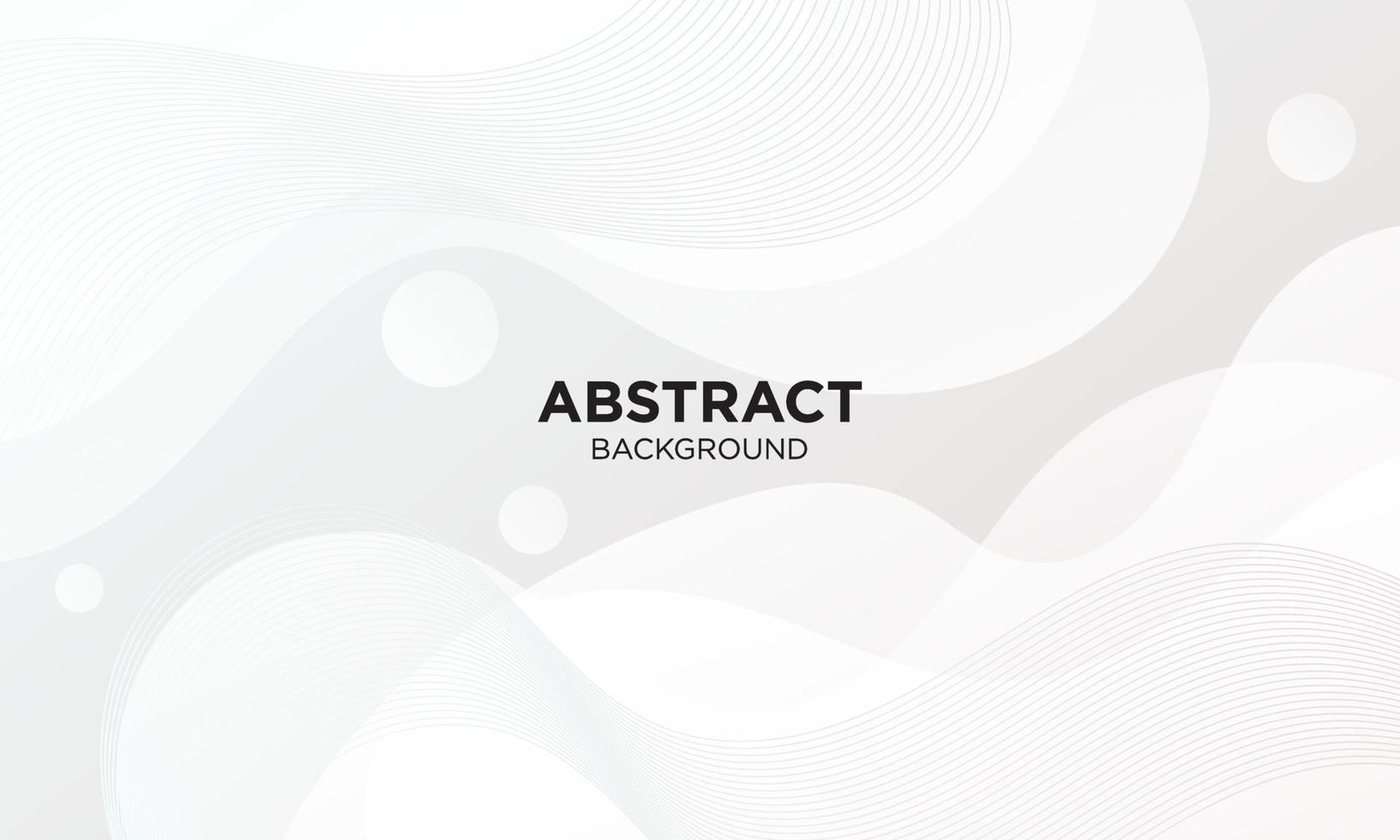 Abstract White Fluid Wave Background vector