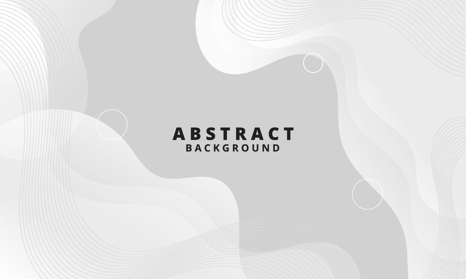 Abstract White Fluid Wave Background vector