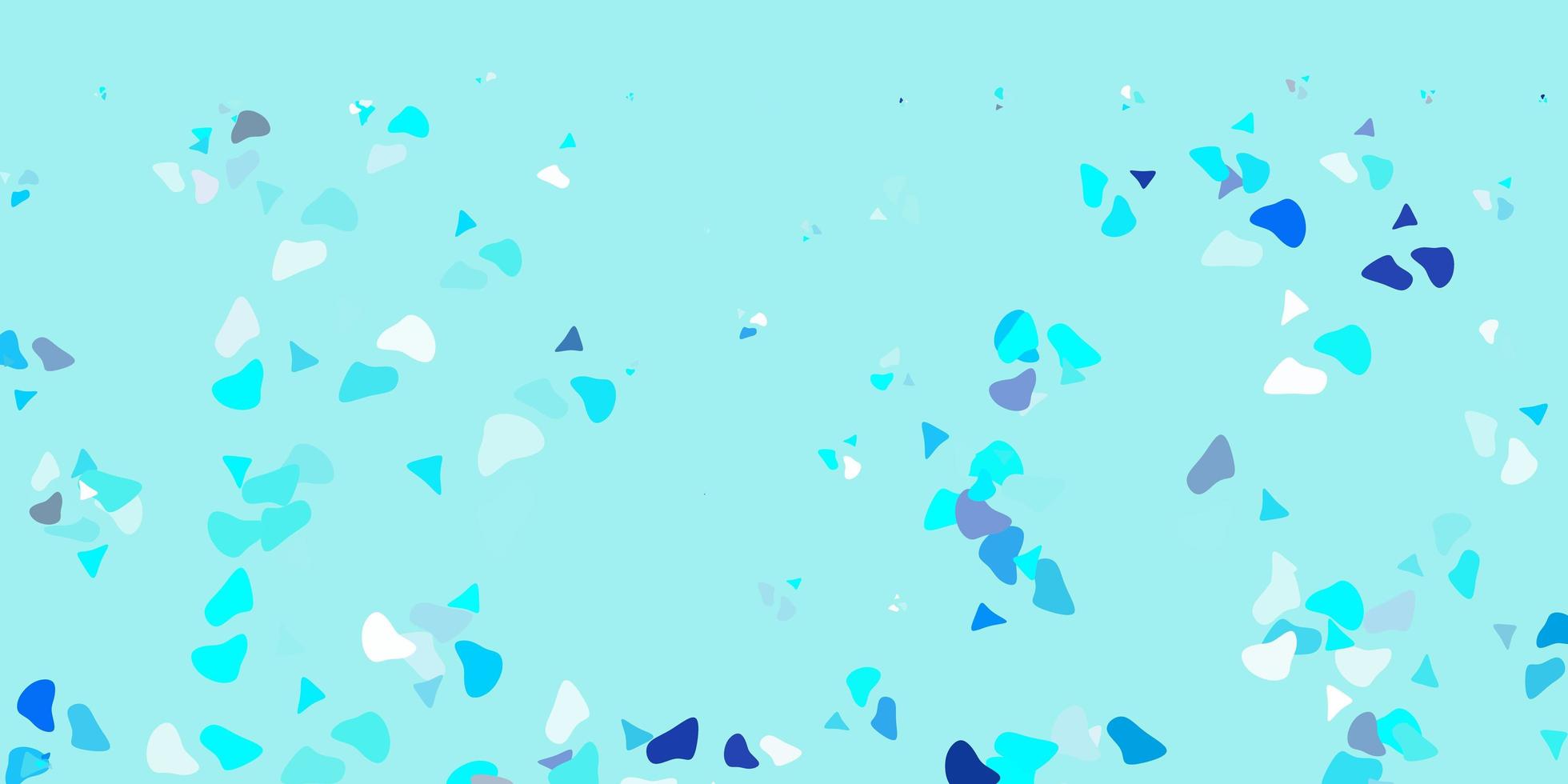 plantilla de vector azul claro con formas abstractas.