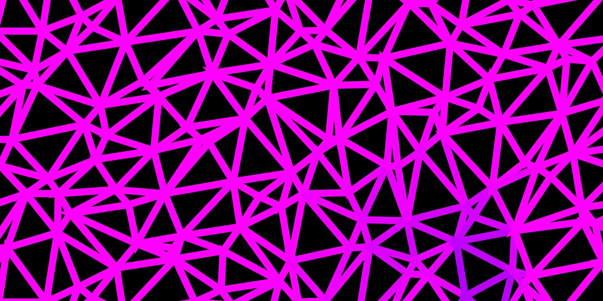 Telón de fondo de mosaico de triángulo de vector rosa claro.