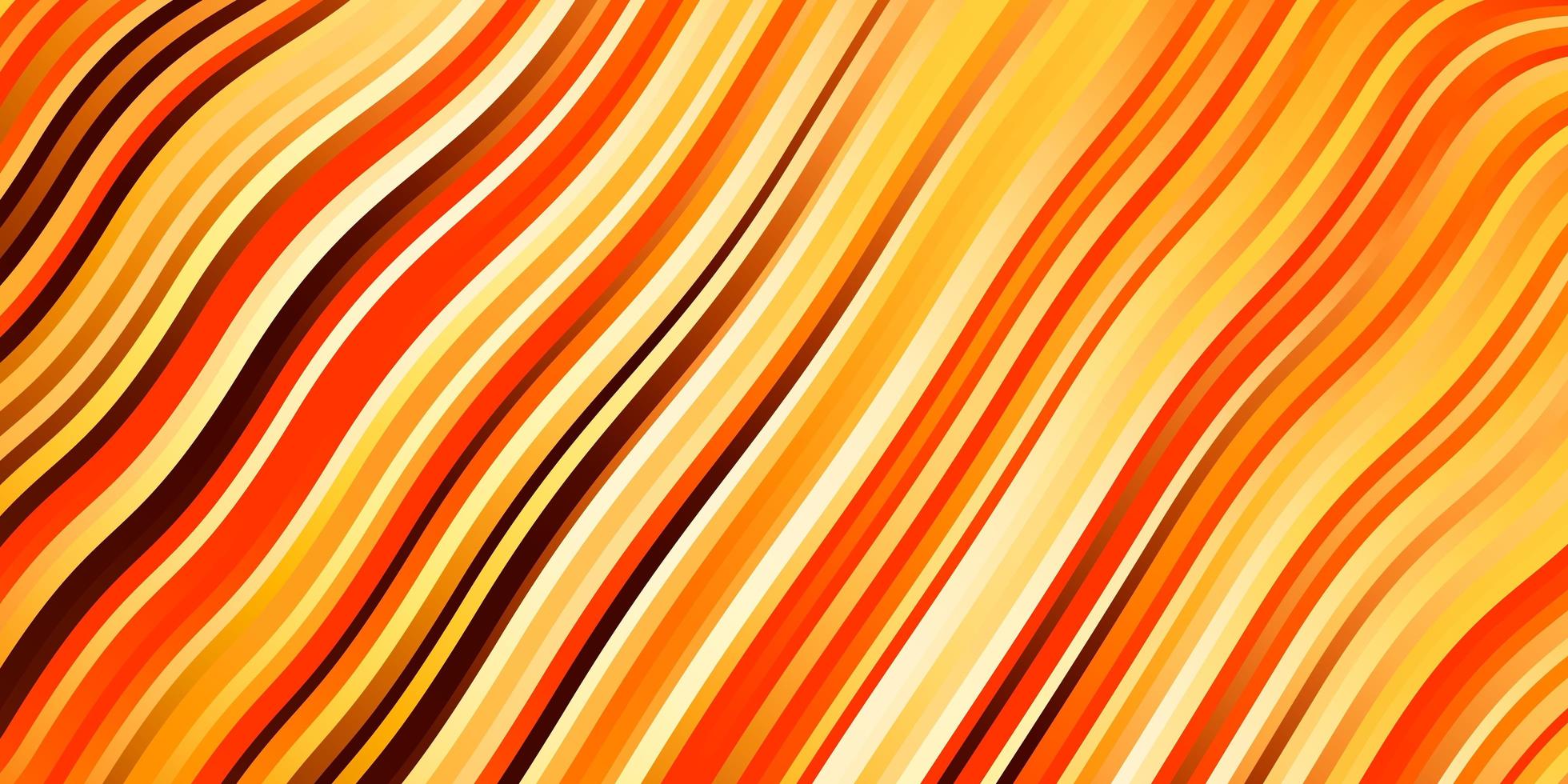 Light Orange vector pattern with lines.
