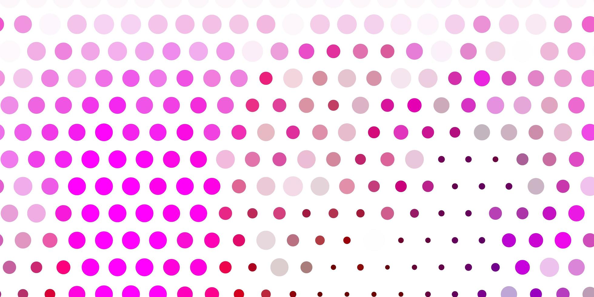 Light pink vector pattern with spheres.