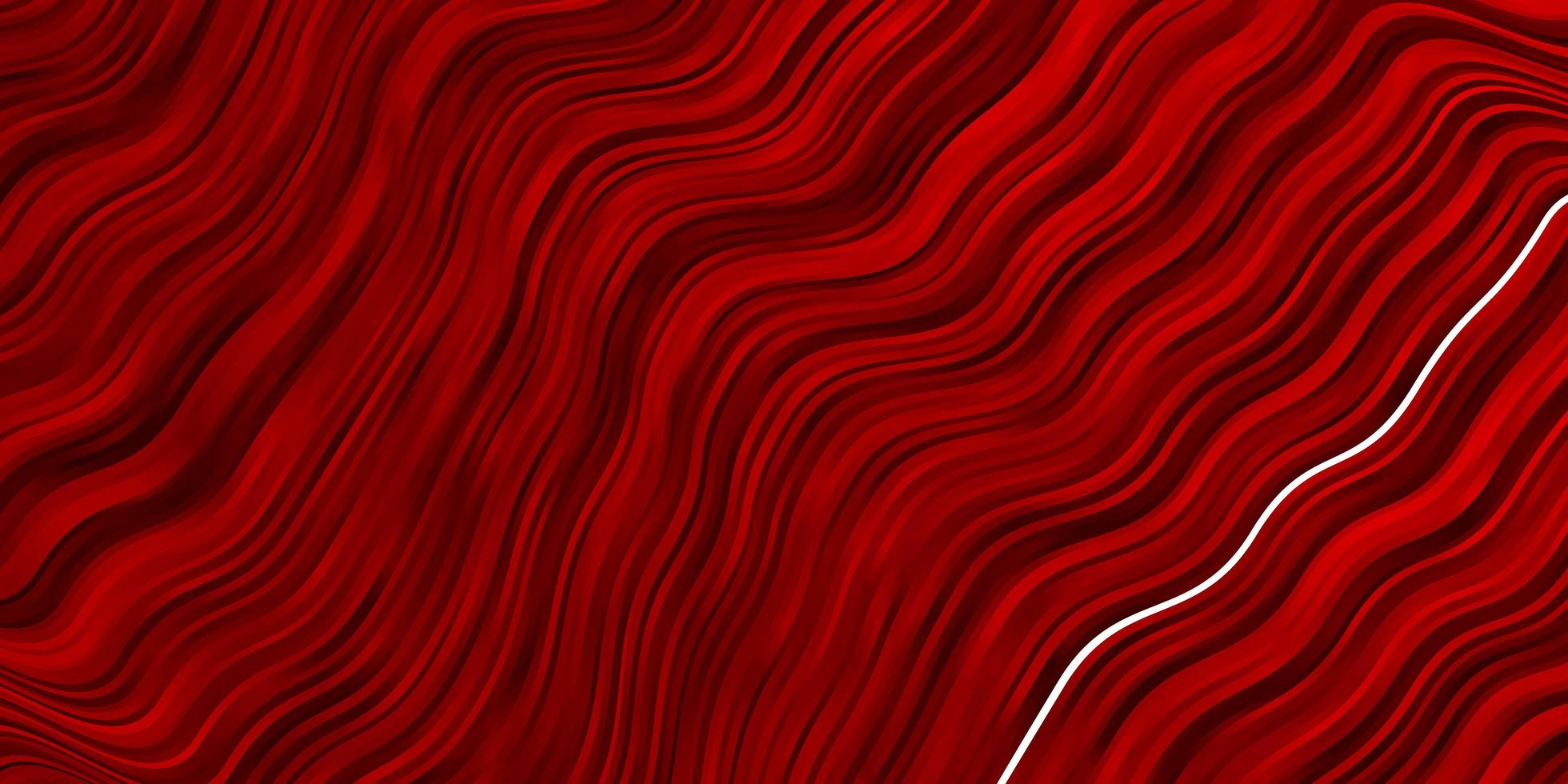 Dark Red vector pattern with wry lines.