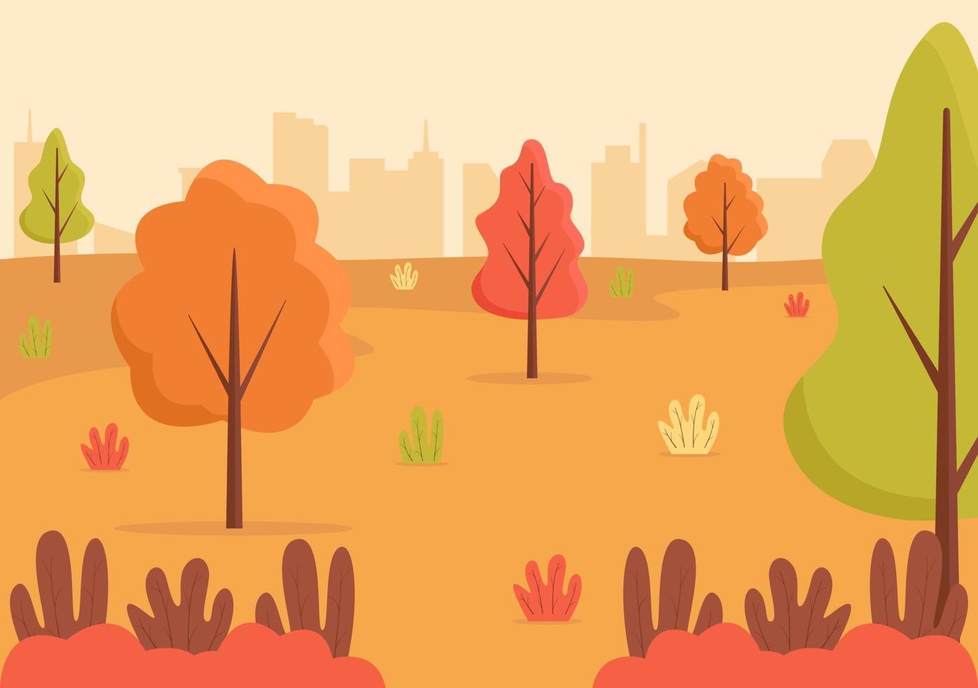Autumn Background Landing Page Falling Leaves and Leaf Flying vector