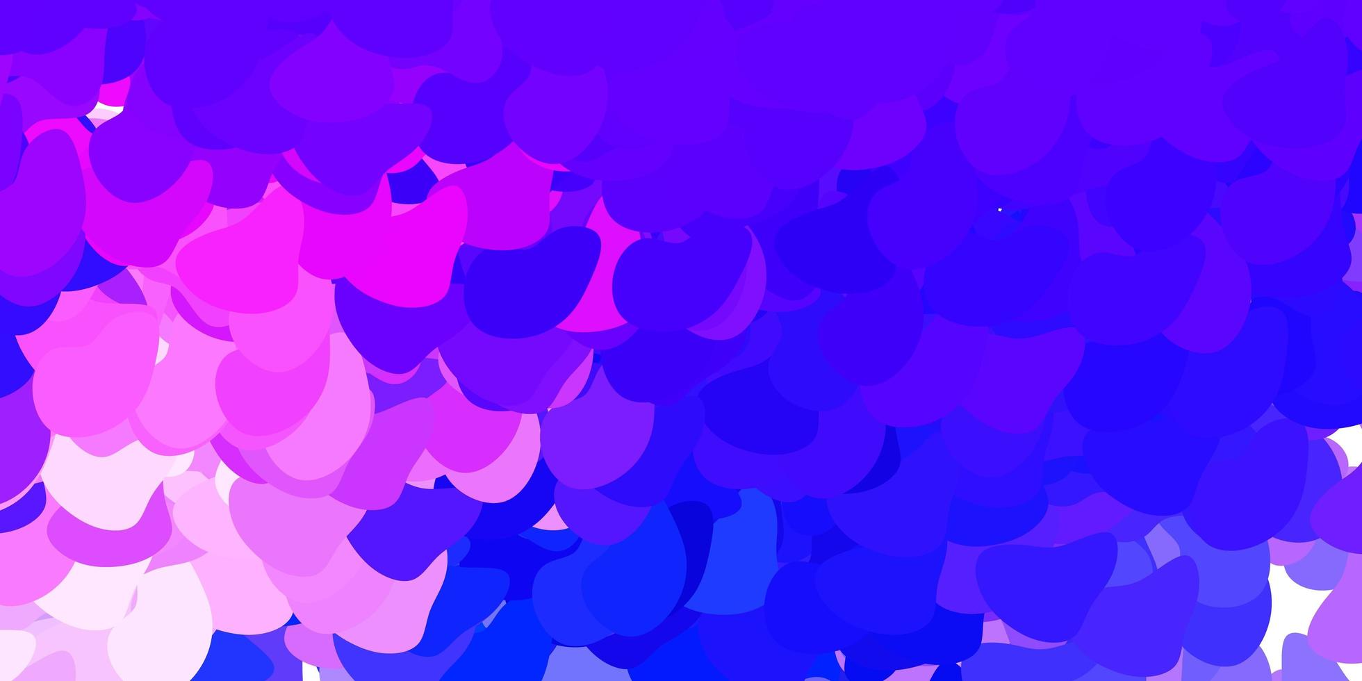 Dark pink, blue vector template with abstract forms.