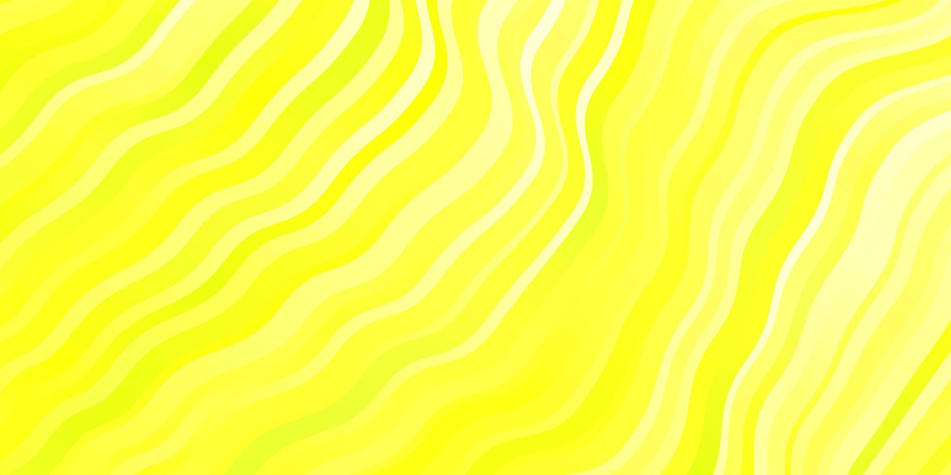 Light Green, Yellow vector backdrop with bent lines.