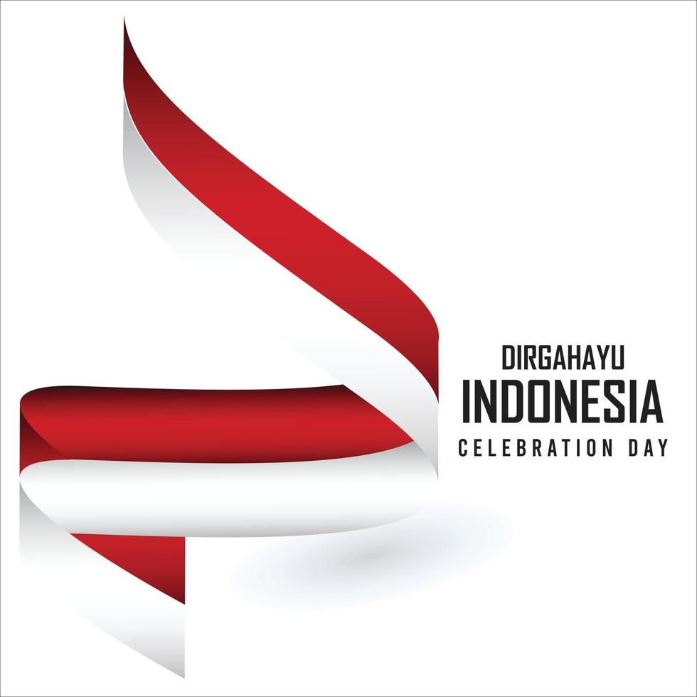 17 de agosto. indonesia feliz día de la independencia espíritu de libertad vector