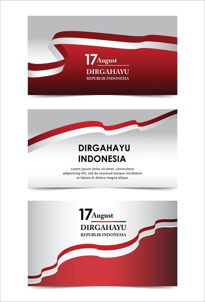 17 August. Indonesia Happy Independence Day Spirit of freedom vector