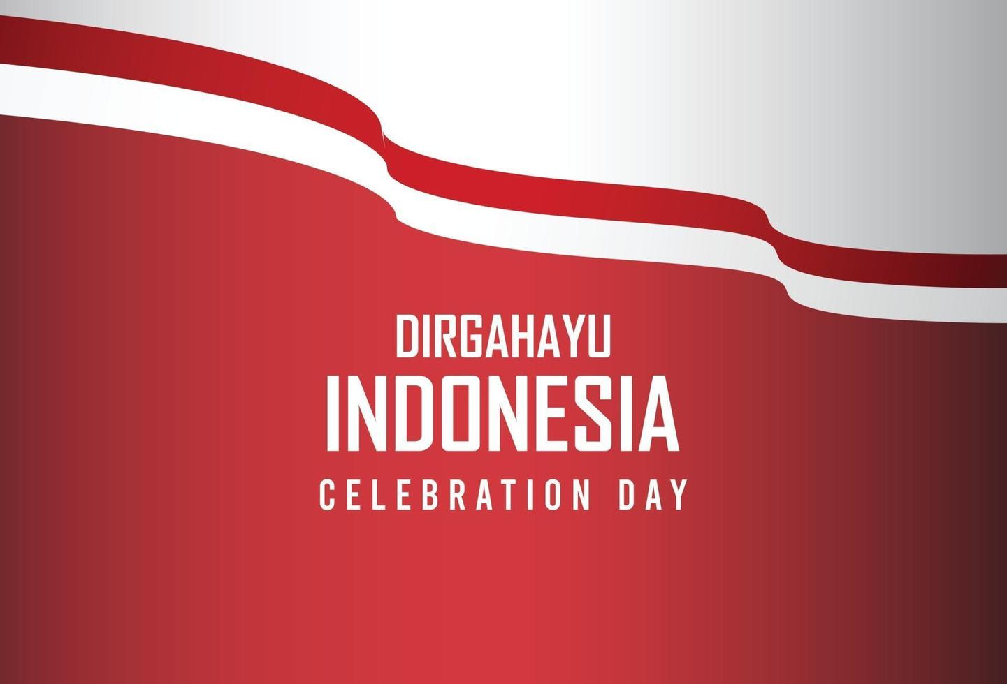 17 August. Indonesia Happy Independence Day Spirit of freedom vector