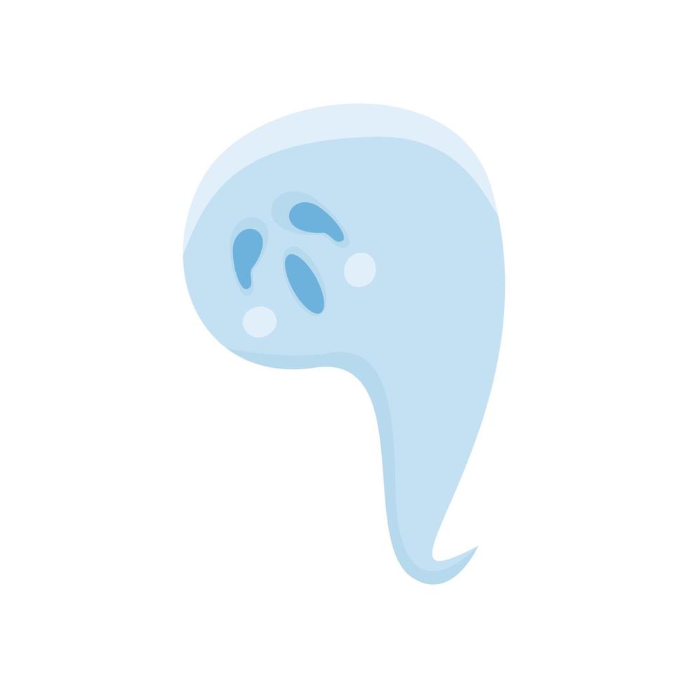 Cartoon funny spooky ghost vector