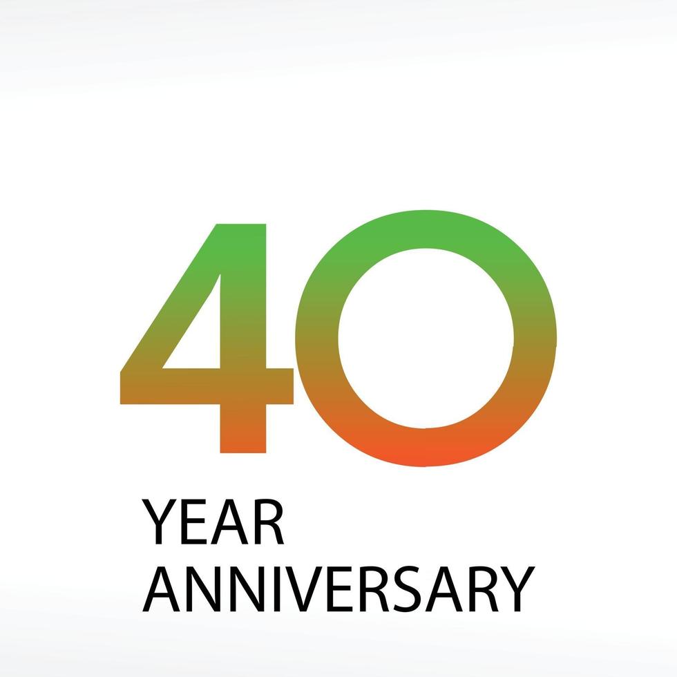 40 Year Anniversary Logo vector