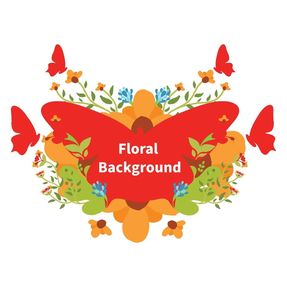 natural floral background design. promotion banner. vector